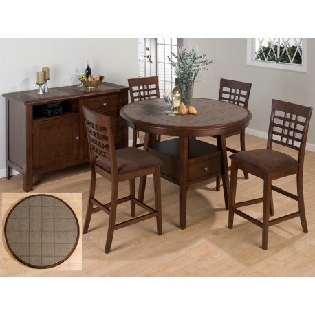 Caleb Round Counter Height Table Stool Set Eaton Hometowne